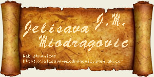 Jelisava Miodragović vizit kartica